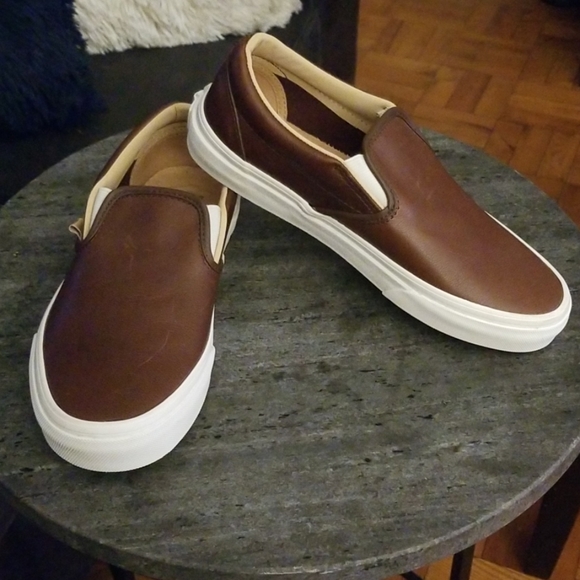 Vans Shoes - Vans Classic Leather Slip-On Sneaker